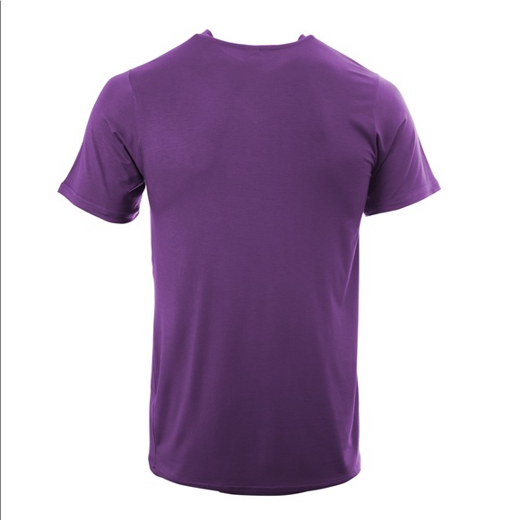 KING NEW YORK, V-NECK T-SHIRT , DARK PURPLE. - Picture 6 of 13